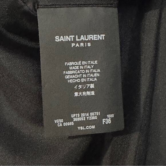 Saint Laurent Classic Jacket in Grain De Poudre size FR 36 Single Breast - Picture 11 of 14